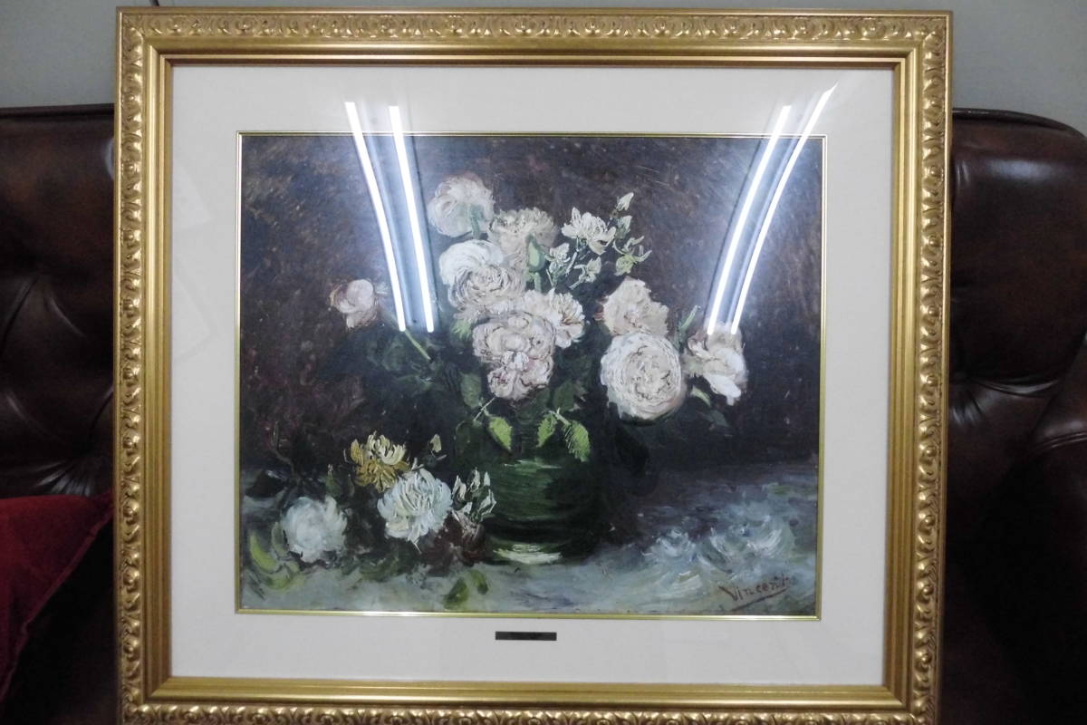 セールゴッホ バラ 薔薇 絵画 付け襟 つけ襟 個性的 バンダナ