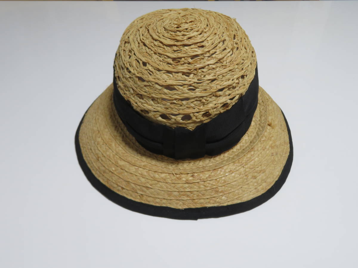 日本製 バラ色の帽子 ラフィア100% made in japan お洒落なデザイン メンズ レディース スポーツキャップ ハット 1個_画像1