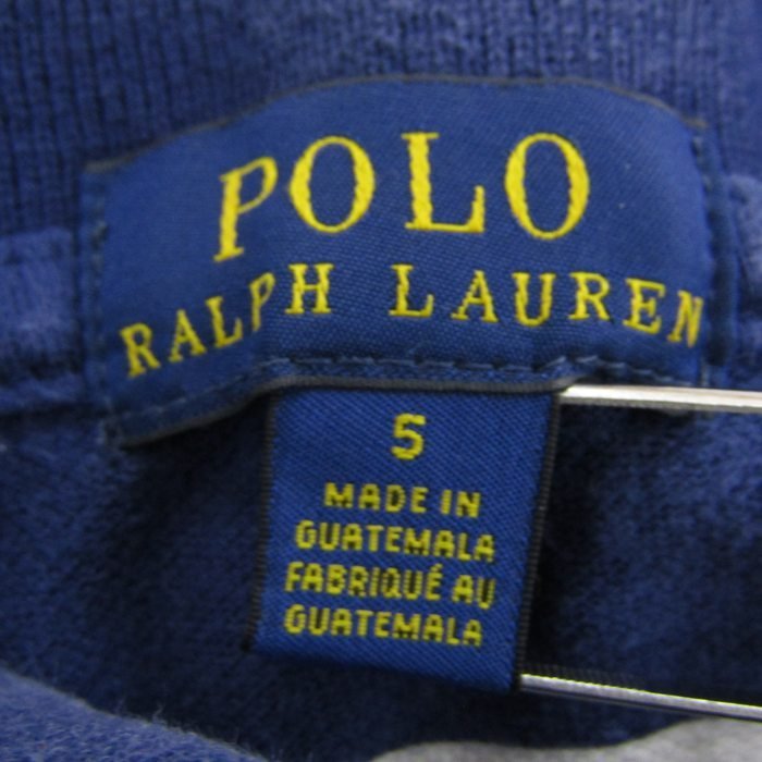 ポロ・ラルフローレン 半袖ポロシャツ ボーダー コットン トップス 115位 キッズ 男の子用 5 115サイズ ネイビー POLO RALPH LAUREN_画像3