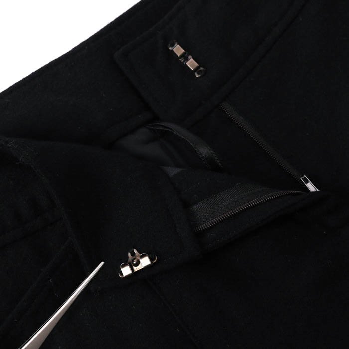  Kumikyoku длинные брюки стрейч шерсть . одноцветный чёрный низ женский 1 размер черный KUMIKYOKU