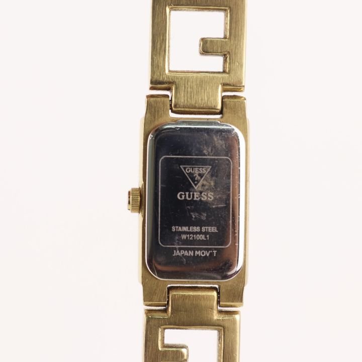ゲス 腕時計 アナログ ウォッチ ポーチ付 動作未確認 ブランド 小物 レディース ゴールド Guess_画像4