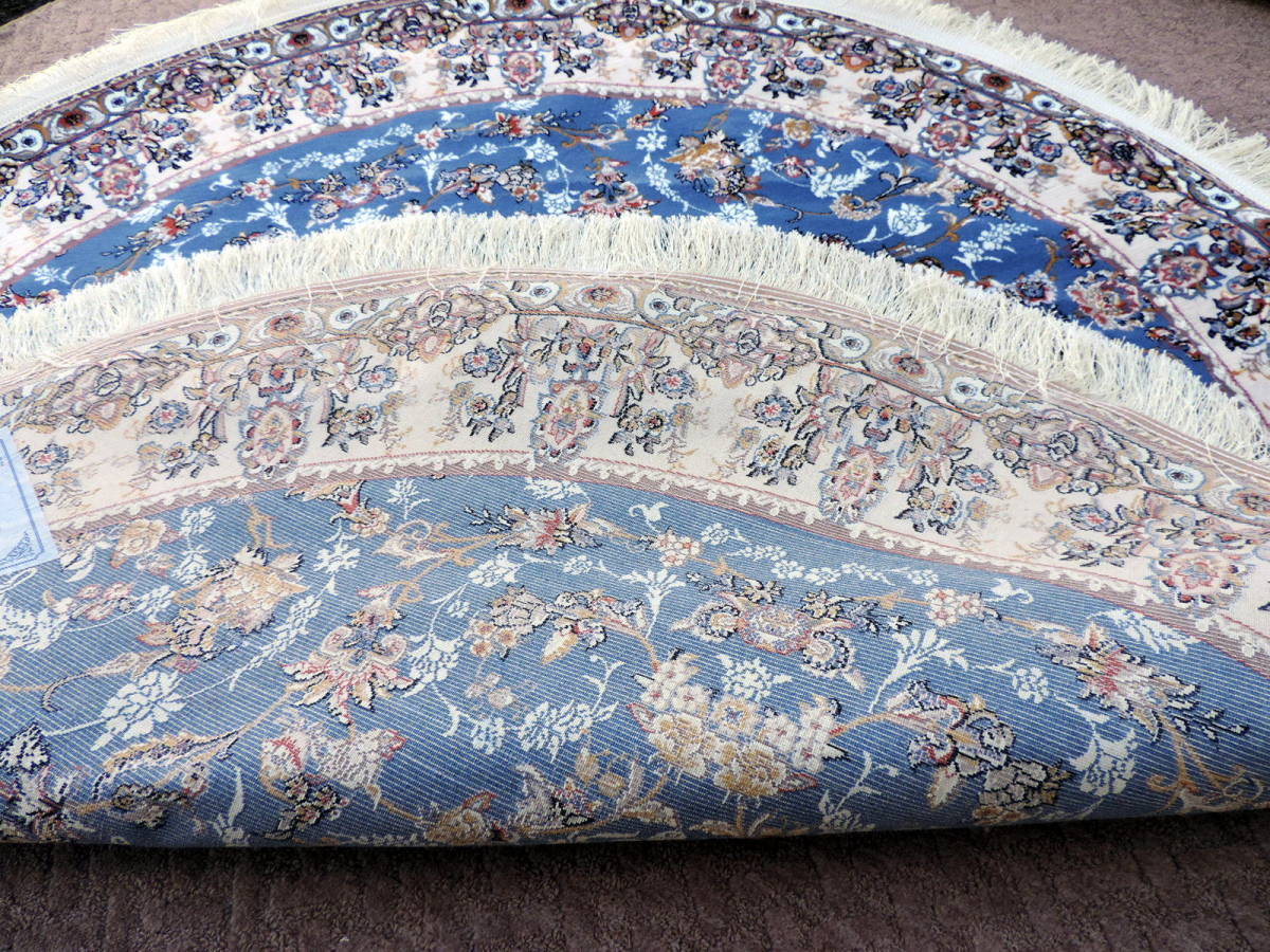 ペルシャ絨毯 円形 丸形 直径 カーペット ラグ 万ノット 高密度