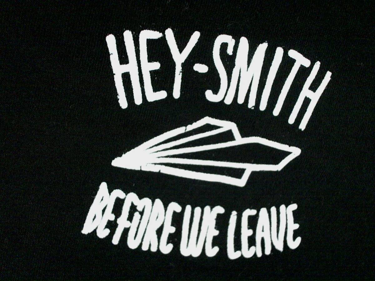 ☆色落ち有☆☆ヘイスミス☆HEY-SMITH☆ 『BEFORE WE LEAVE』　Ｖネック 半袖Ｔシャツ コットンTシャツ DALUC製Ｓ 黒　ブラック_画像5