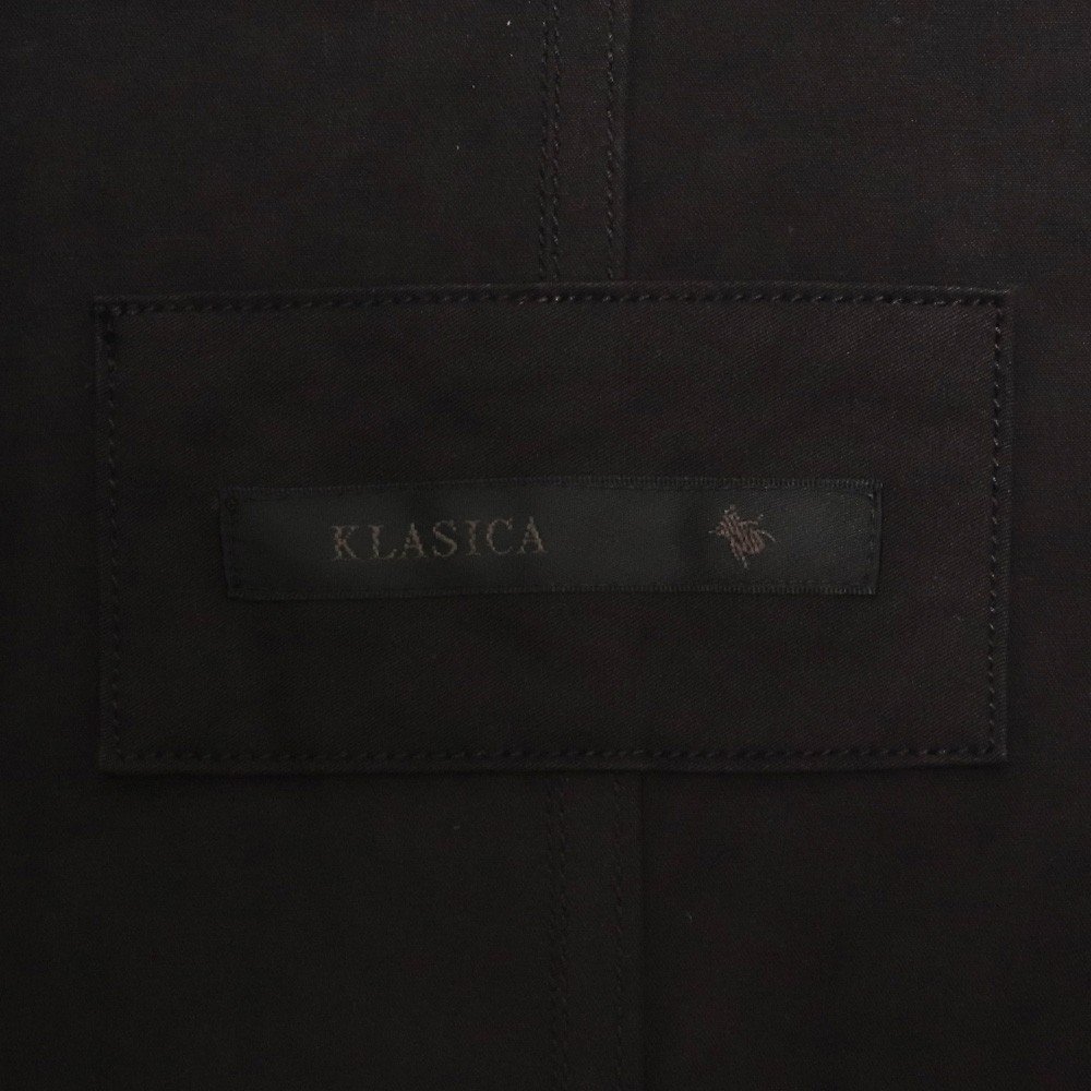 KLASICA HIGH DENSITY COTTON TWILL COAT ブラック サイズ3 21C-60SMK SH036 クラシカ コットンツイルコート_画像3