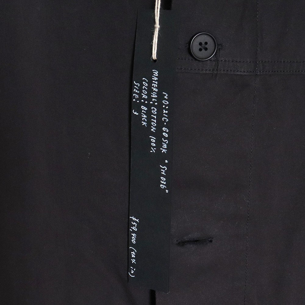 KLASICA HIGH DENSITY COTTON TWILL COAT ブラック サイズ3 21C-60SMK SH036 クラシカ コットンツイルコート_画像7