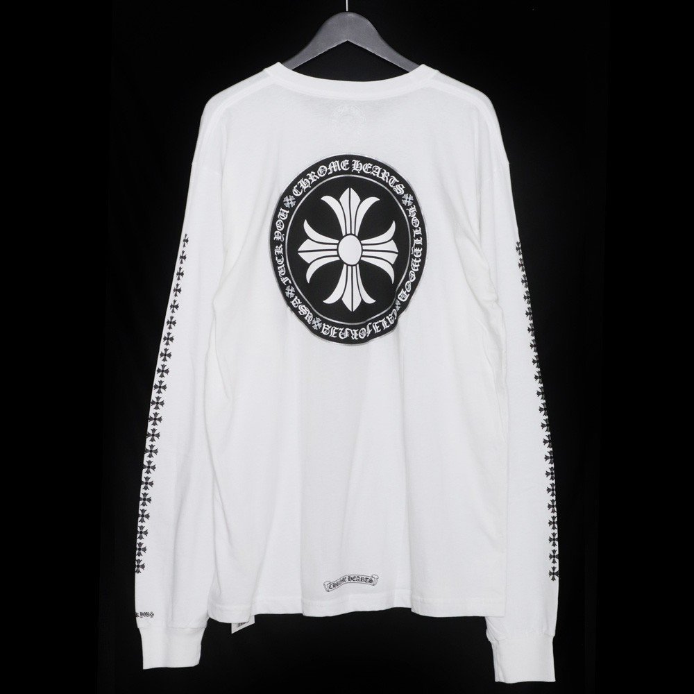 未使用 CHROME HEARTS CHプラスプリントロングスリーブポケットTシャツ