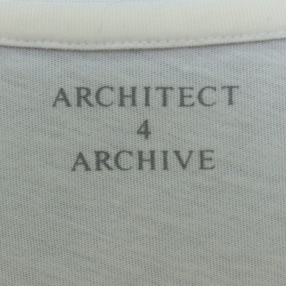 ARCHITECT 4 ARCHIVE 40s強撚糸ラウンド L/S ロングスリーブ ホワイト Fサイズ 6062213005 エーフォーエー 長袖Tシャツ カットソー ロンT