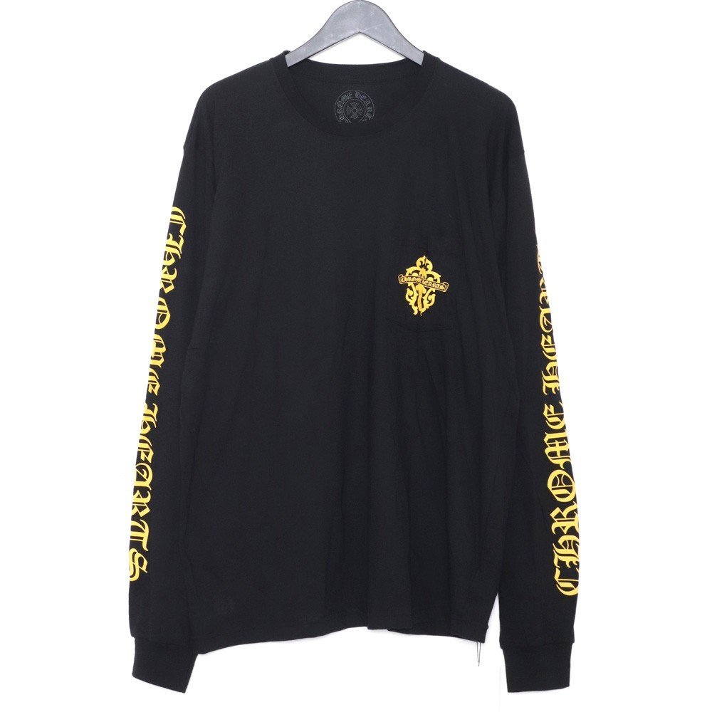 未使用 CHROME HEARTS CHアームロゴポケットダガーロングスリーブT