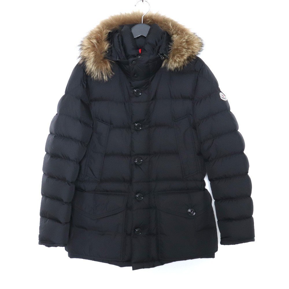 メール便不可】 サイズ1 GIUBBOTTO CLUNY MONCLER ブラック ダウン