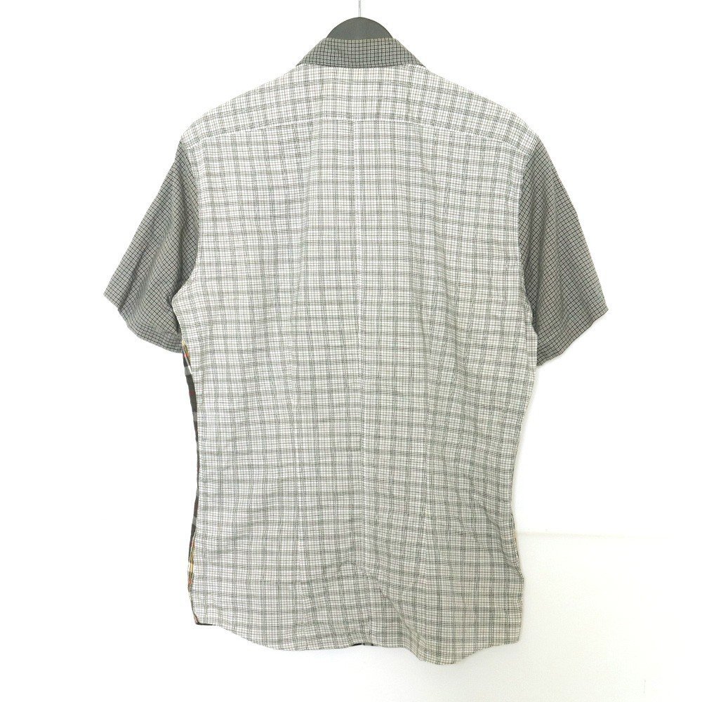 DRIES VAN NOTEN チェックシャツ サイズ48 マルチカラー 半袖シャツ ドリスヴァンノッテン_画像2