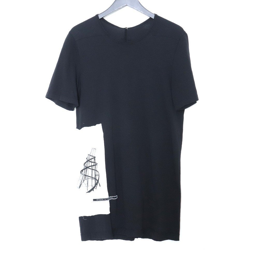超歓迎された】 RICK OWENS 半袖カットソー ロング ダークシャドウ