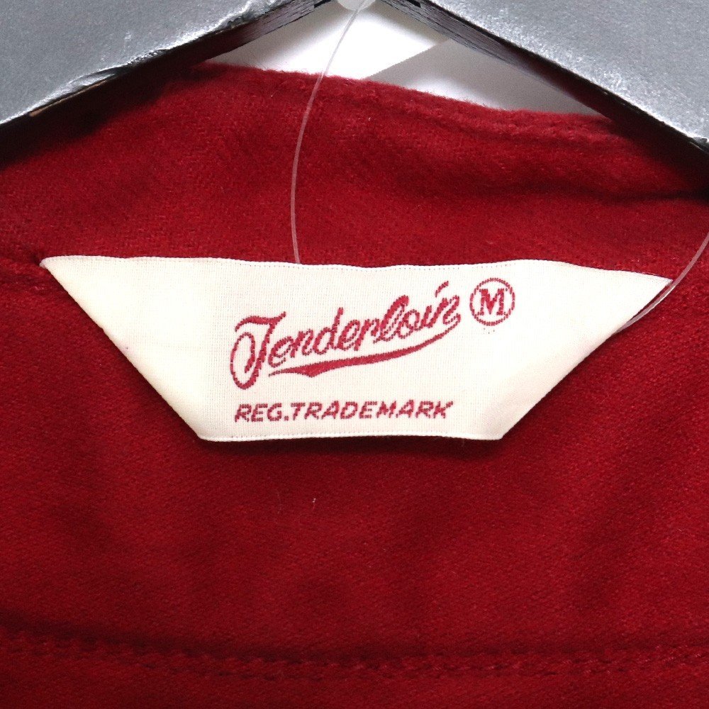 TENDERLOIN 21SS BASEBALL SHT ベースボールシャツ レッド Mサイズ テンダーロイン 半袖シャツ_画像4