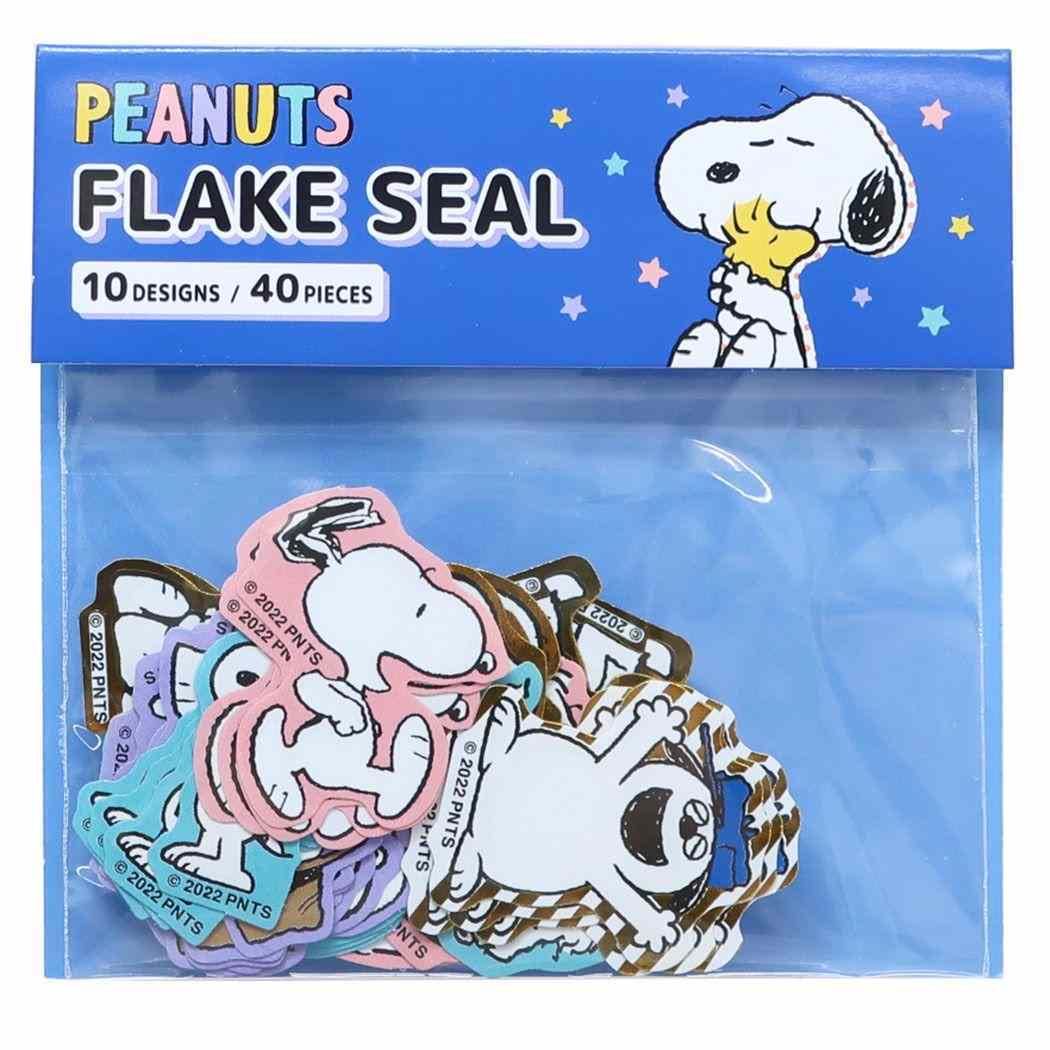  Peanuts Snoopy flakes seal ( Brothers )da ikatto seal deco seal 