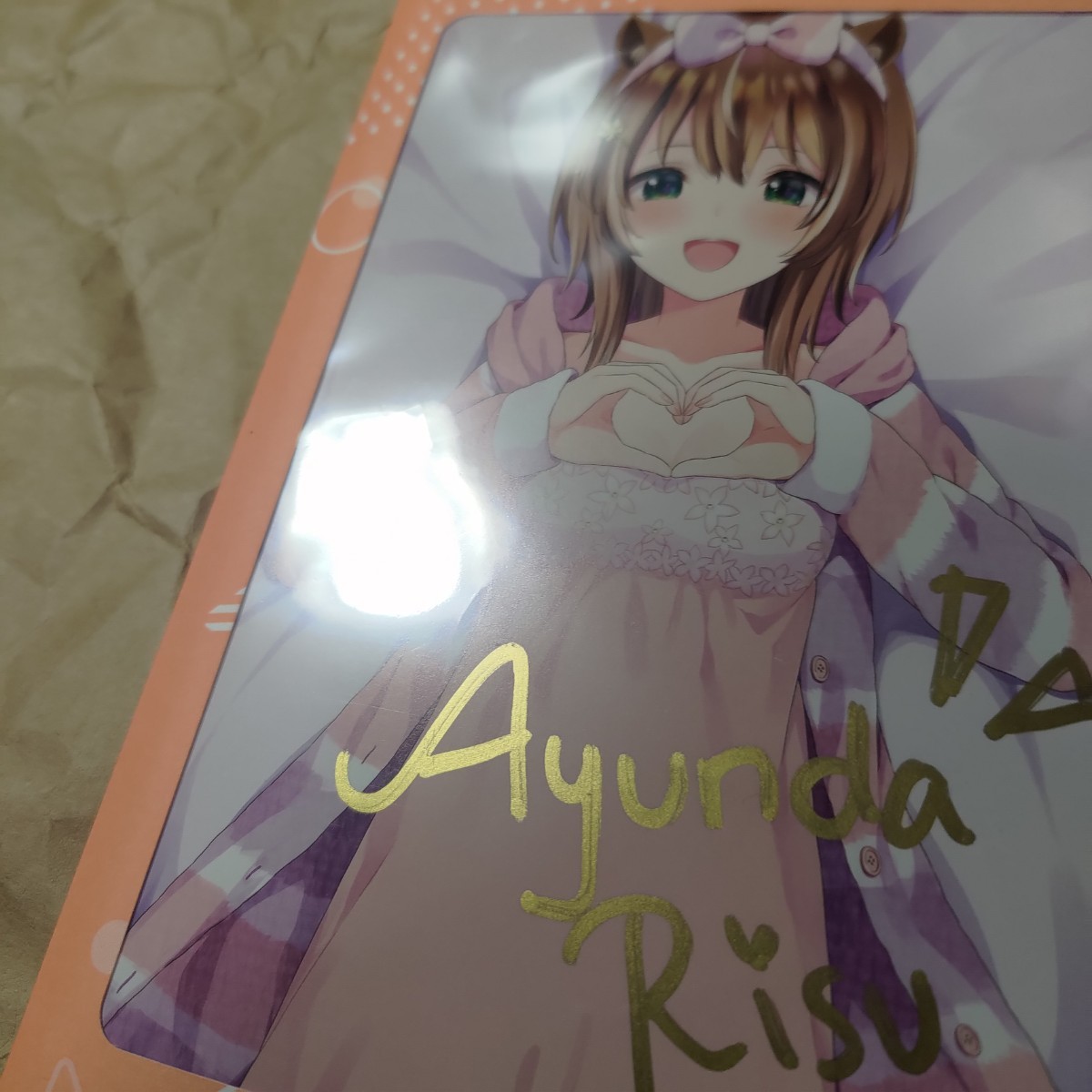 【送料無料】アユンダ・リス 誕生日2022付属品 直筆サイン入りポストカード ホロライブ hololive【新品未開封】