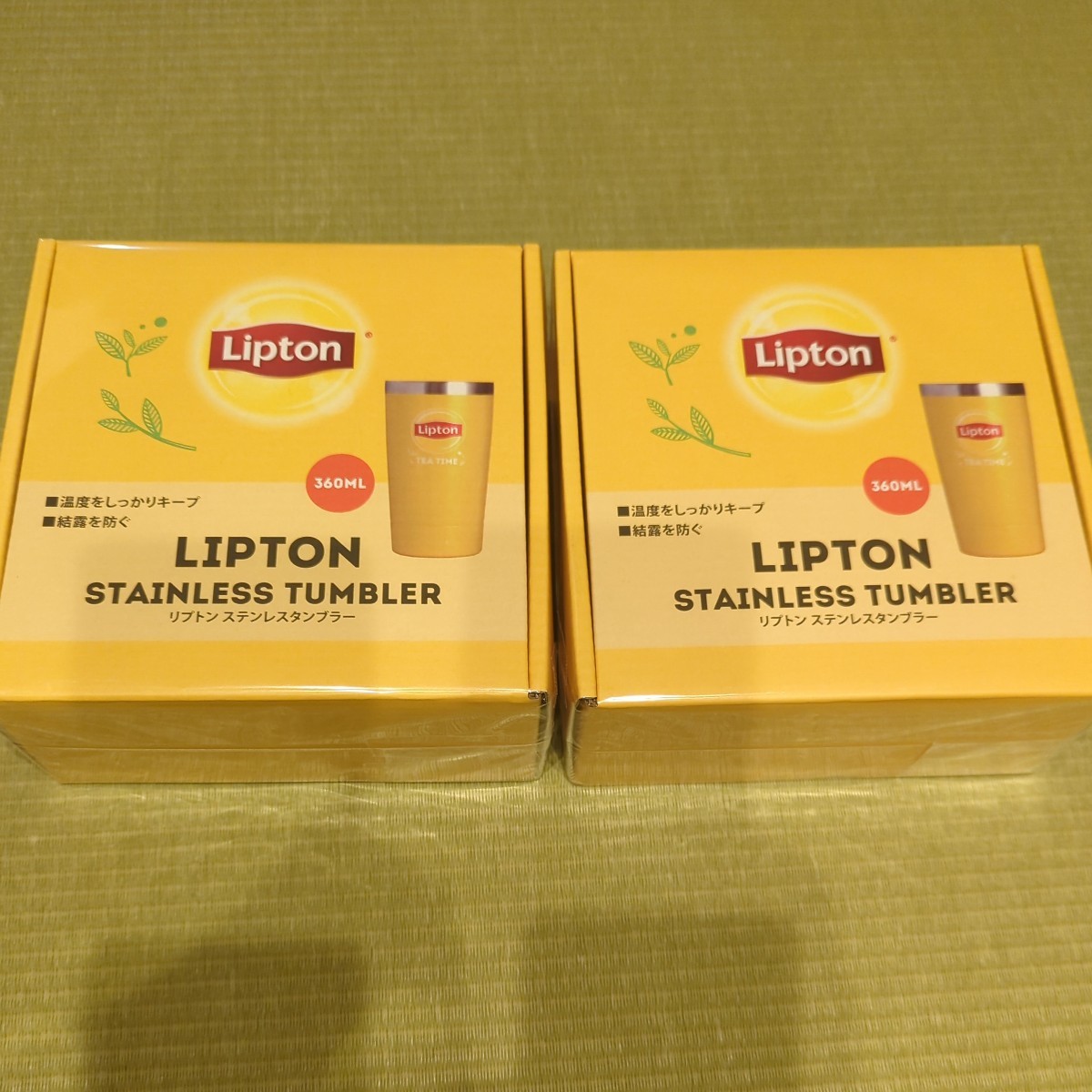 LIPTONlip ton stainless steel tumbler *2 piece set 360ml