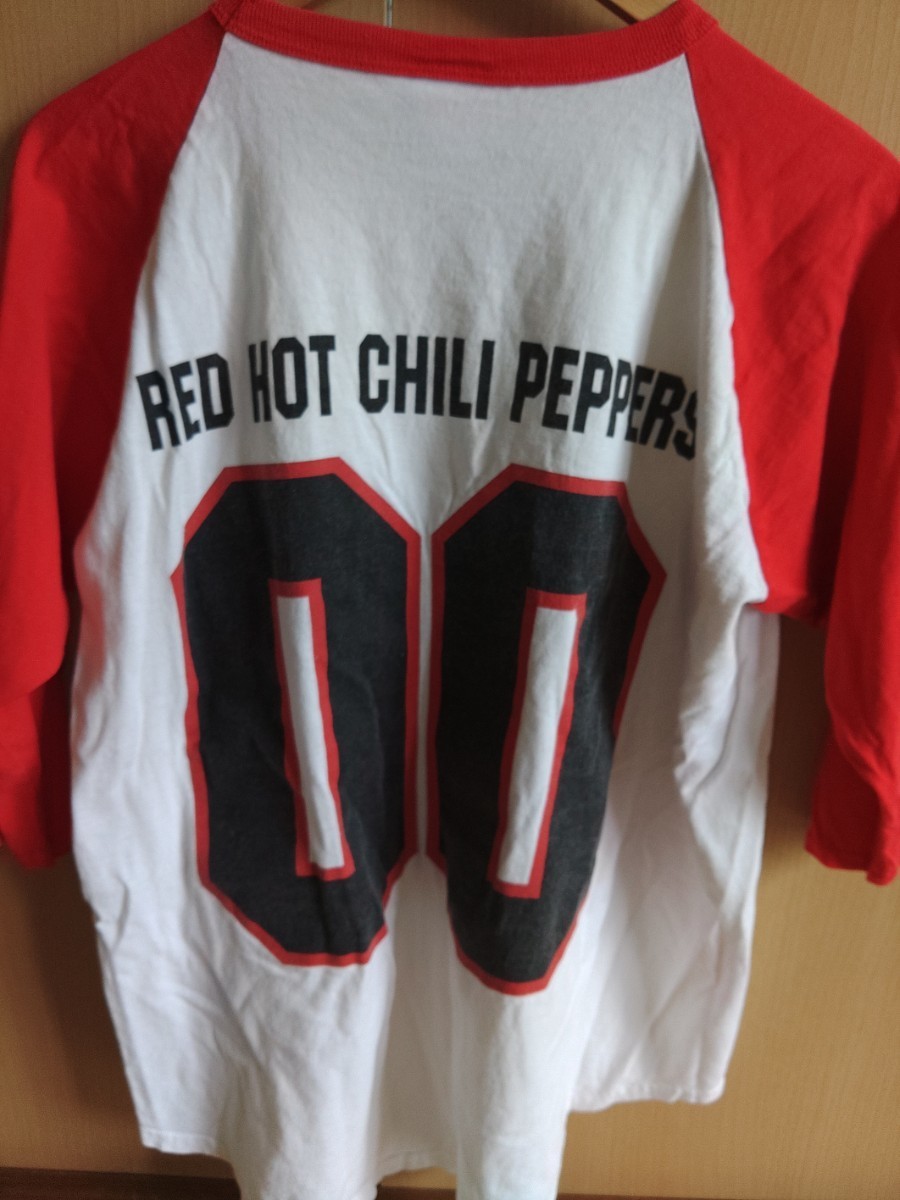 レッチリ⑤レッドホットチリペッパーズ☆ラグランTシャツ　JIANT ☆redhotchilipeppers☆00☆Mサイズ☆ビンテージバンドT　当時物_画像4