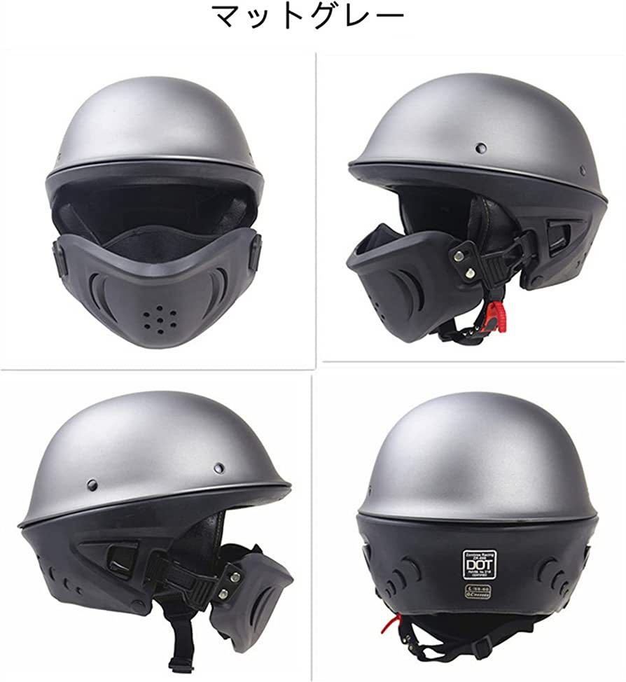 男女兼用フルヘルメット 軽量で取り外し可能なバイザーヘルメット サンバイザーヘルメット春夏秋冬 DOT品質（ブラック） M.54-55CM_画像2