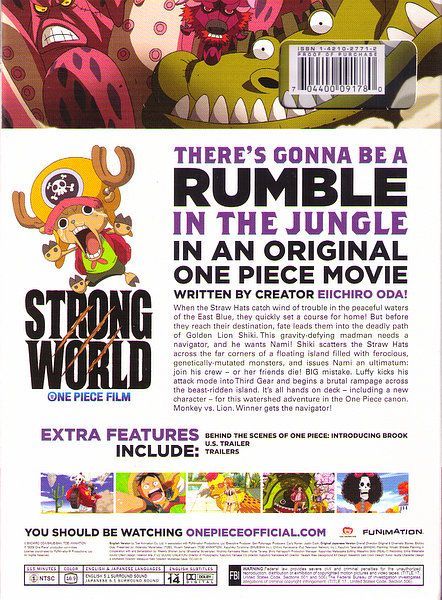 ONE PIECE 劇場版 FILM STRONG WORLD DVD 113分収録 北米版_画像2