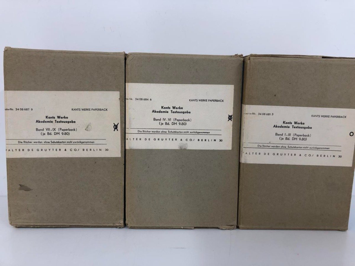 ▽ 【ドイツ語洋書 全9巻揃 Kants Werke Akademie Textausgabe ドイツ