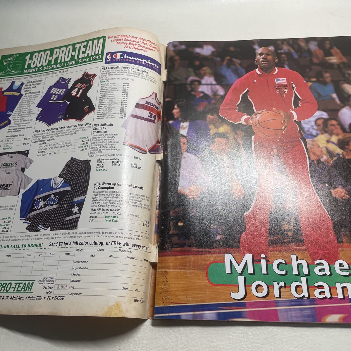 ○プロバスケットボール マイケルジョーダン特集 MICHAEL JORDAN 洋書 雑誌 プロ