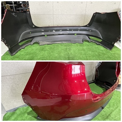 MAZDA　マツダ　CX-8　KG2P　KGP　純正　リア　バンパー　レッド系　K131-50221　　＜中古品＞　K37_画像6