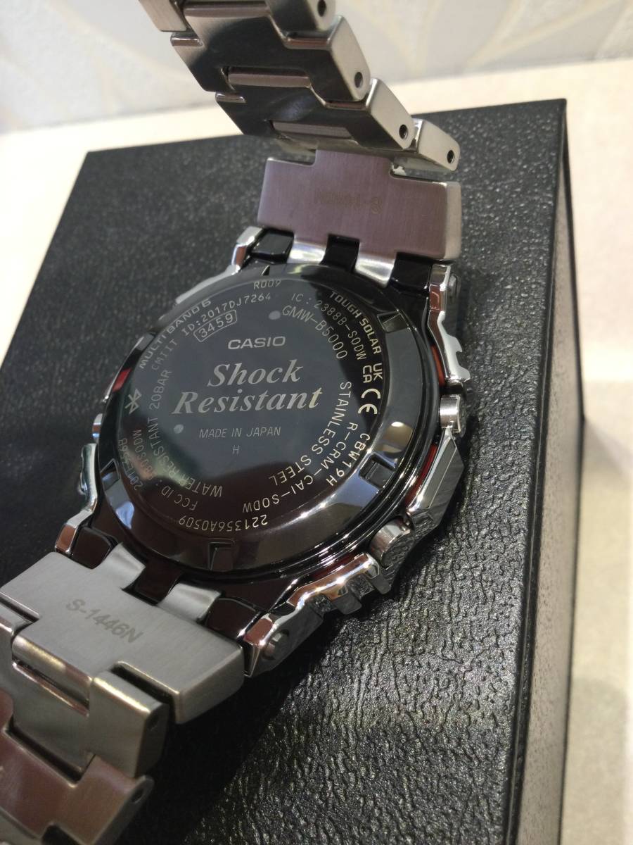 新品】G-SHOCK フルメタル GMW-B5000D-1JF ソーラー電波 Bluetooth対応