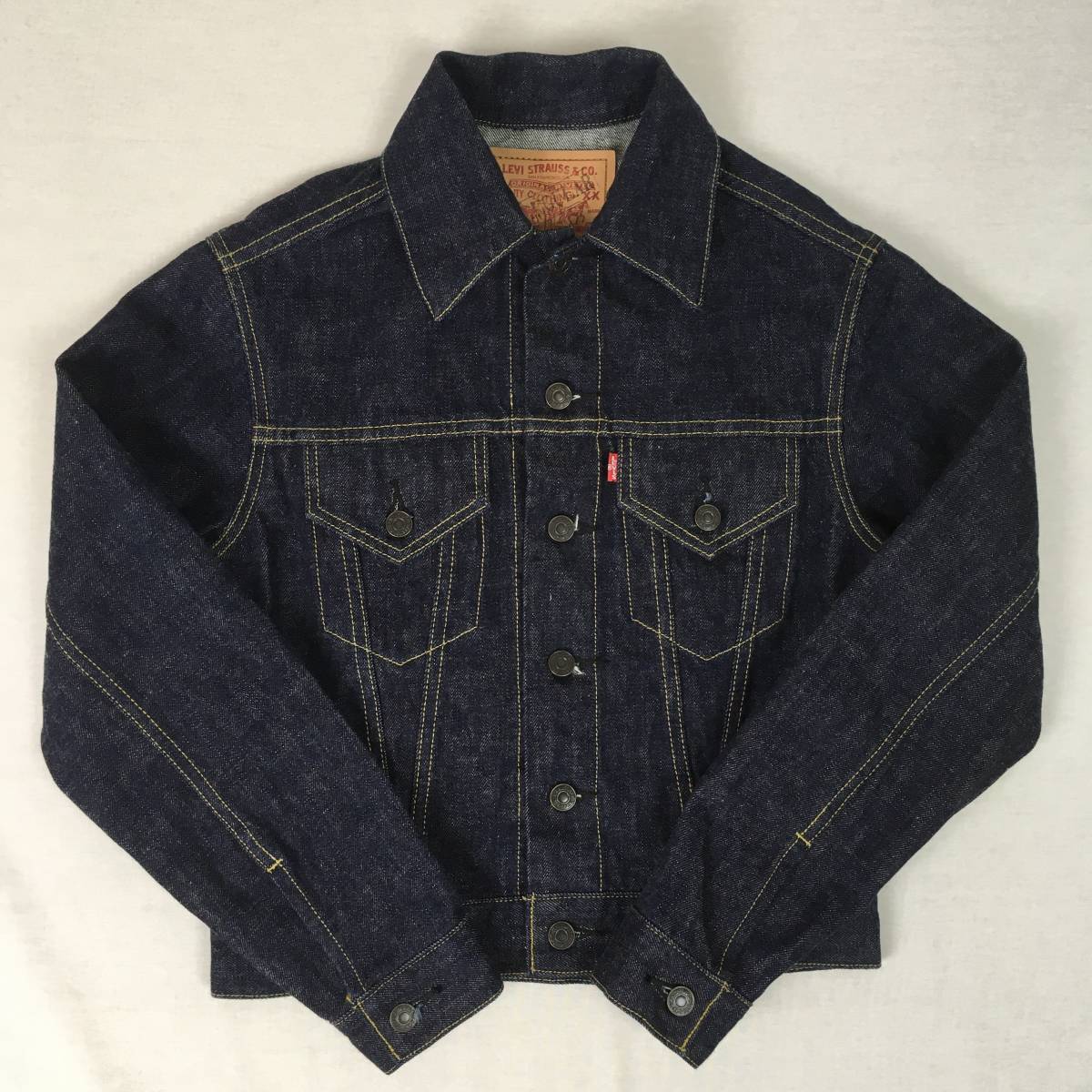 【美品】LEVI'S リーバイス 557 71557-02 3rd BIG'E' 香港製 97年 復刻 ジージャン サイズ34 デニム ジャケット Gジャン IRREGULARスタンプ_画像1