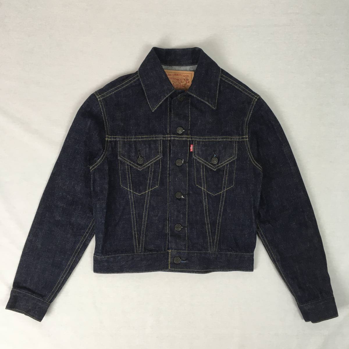 【美品】LEVI'S リーバイス 557 71557-02 3rd BIG'E' 香港製 97年 復刻 ジージャン サイズ34 デニム ジャケット Gジャン IRREGULARスタンプ_画像2