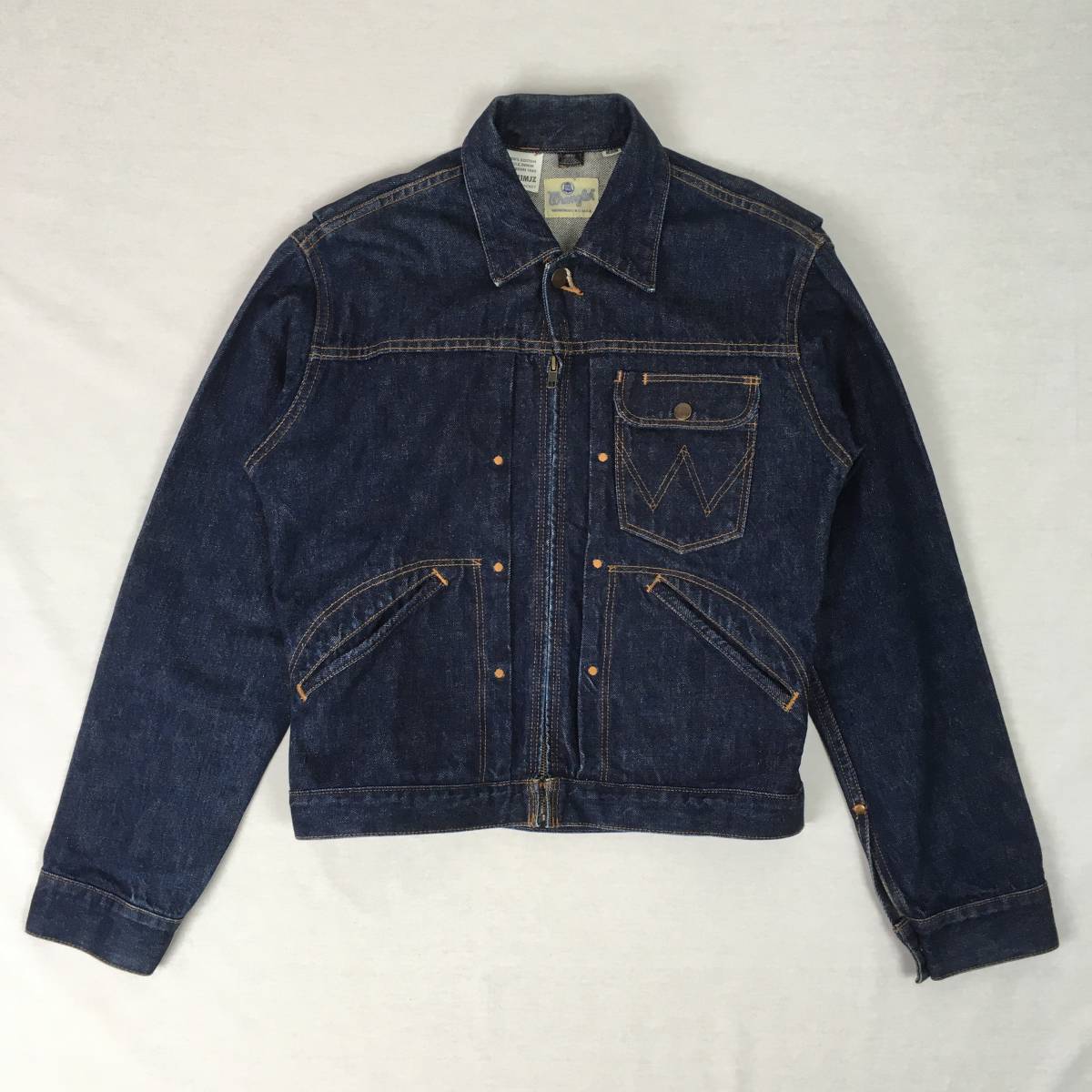 Wrangler ラングラー 11MJZ 復刻 M4759-00 Mサイズ 日本製 ジージャン 14oz デニム ジャケット Gジャン ジップアップ_画像2