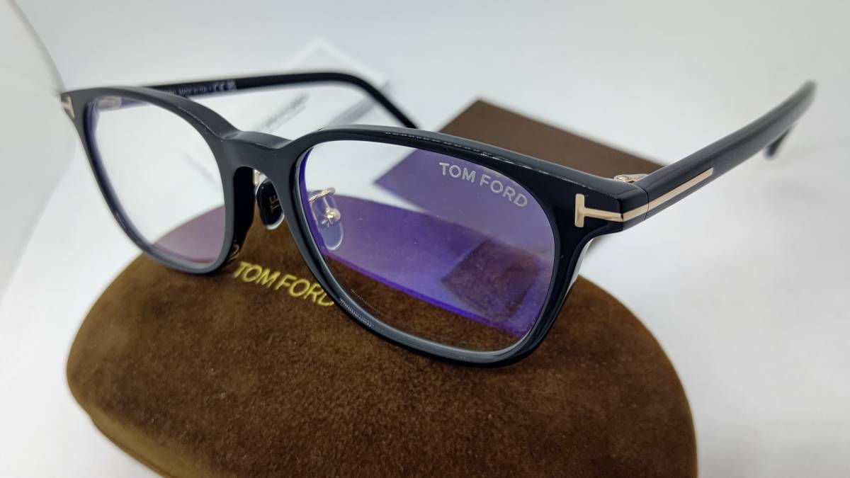 トムフォード 眼鏡 ブルーカットレンズ 新品 税込 送料無料 TF5860-D-B 001 ブラックカラー