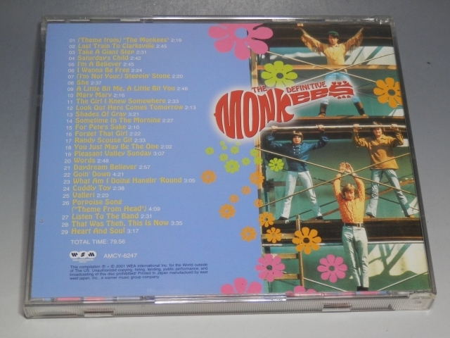 □ THE MONKEES モンキーズ THE DEFINITIVE MONKEES ザ・デフィニティヴ・モンキーズ 国内盤CD AMCY-6247_画像2