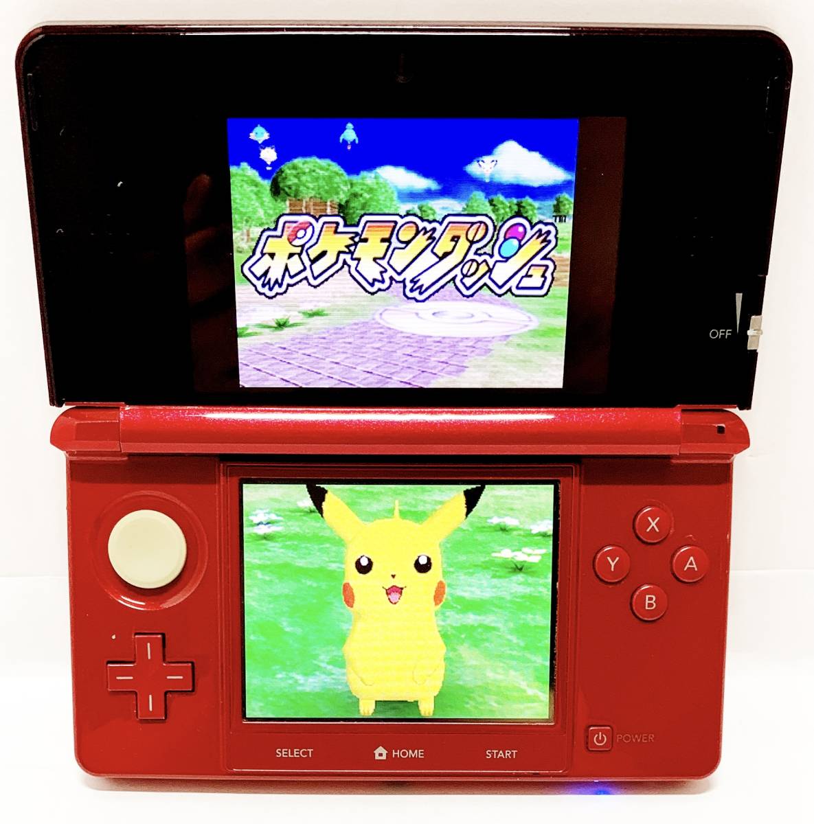動作確認済み】Nintendo 3DS フレアレッド 本体 S3 任天堂