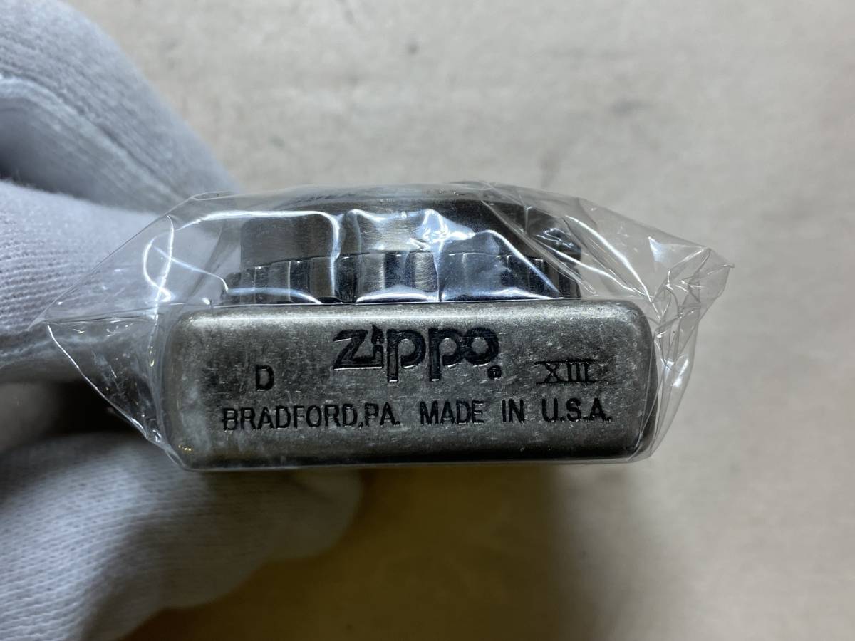 未使用☆Zippo ジッポー ライター 山本寛斎 石付き 着火未確認 喫煙