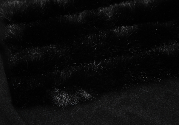 コムデギャルソンCOMME des GARCONS アクリルファー装飾シースルーTシャツ 黒XS 【レディース】_画像8