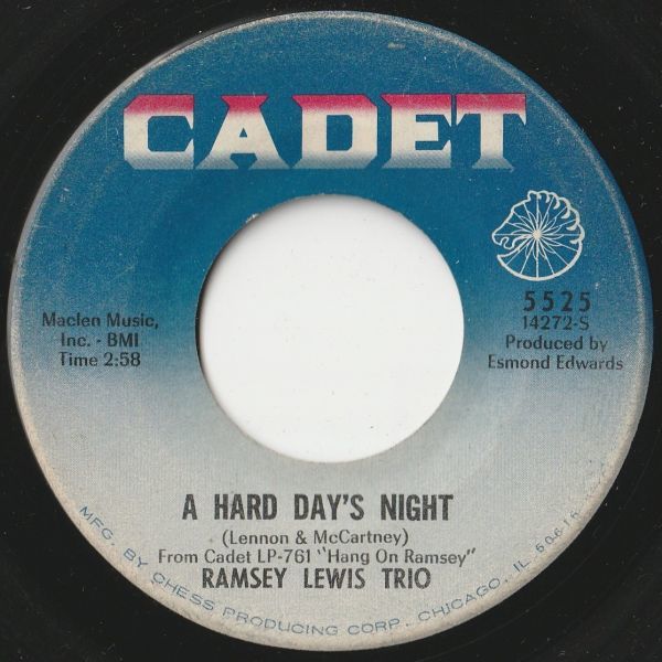 Ramsey Lewis Trio A Hard Day's Night / All My Love Belongs To You Cadet US 5525 202798 JAZZ ジャズ レコード 7インチ 45_画像1