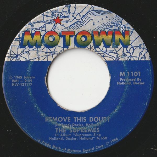 Supremes You Keep Me Hangin' On / Remove This Doubt Motown US M1101 202861 SOUL ソウル レコード 7インチ 45_画像2