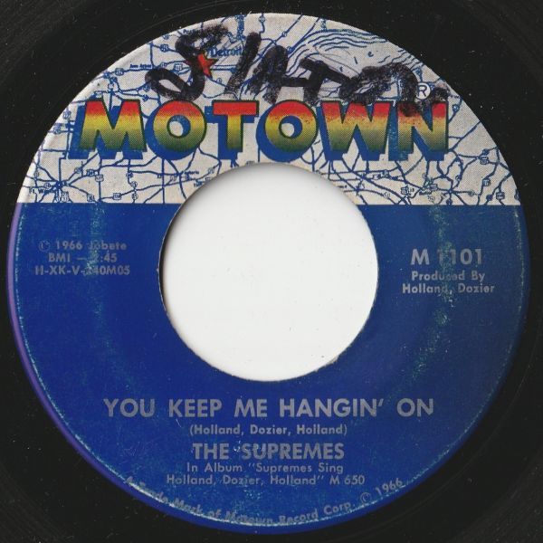 Supremes You Keep Me Hangin' On / Remove This Doubt Motown US M1101 202861 SOUL ソウル レコード 7インチ 45_画像1