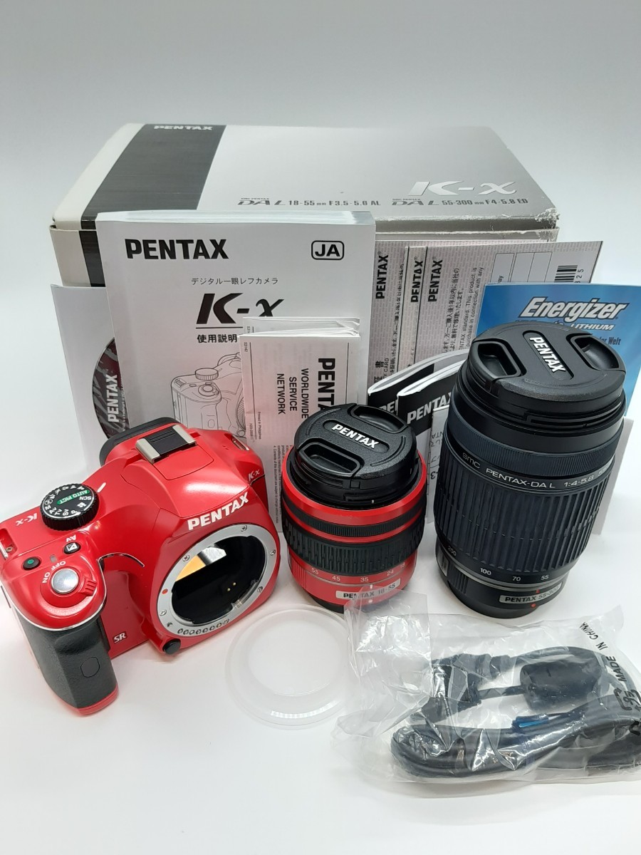 お気に入り PENTAX K-x レッド ダブルレンズ デジタル一眼レフカメラ