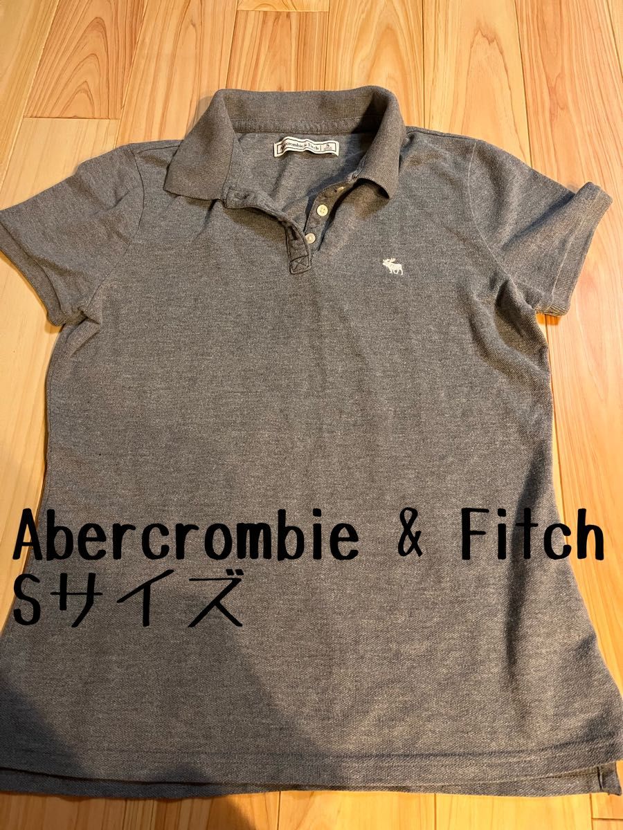 Abercrombie&Fitch レディース 半袖 ポロシャツ Sサイズ グレー
