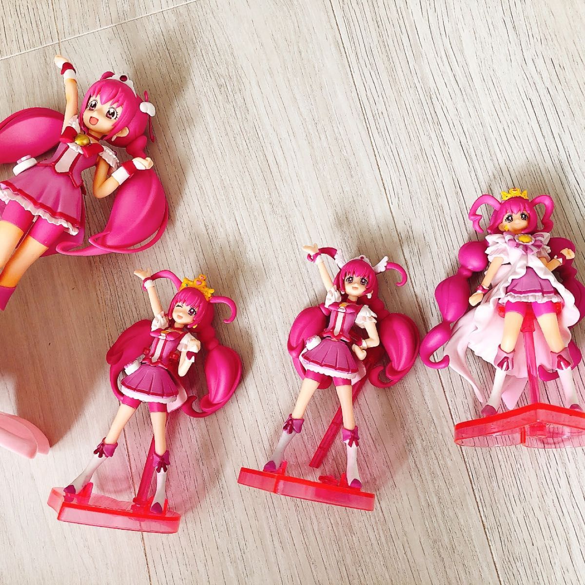 【美品】スマイルプリキュア!キュアハッピー プリンセスハッピー フィギュア 4体セット 【未使用・未開封】