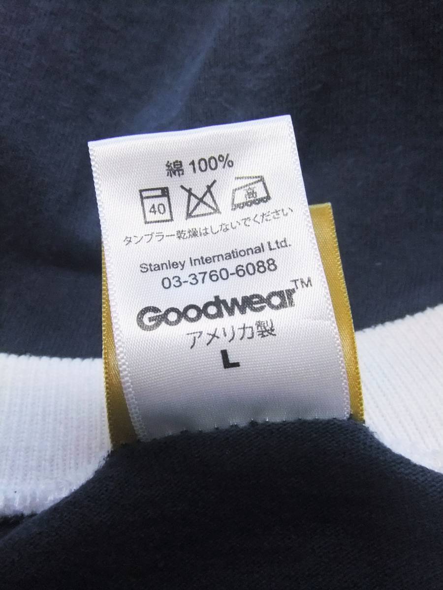 USA製 Goodwear(グッドウェア)珍品 リンガーTシャツ L