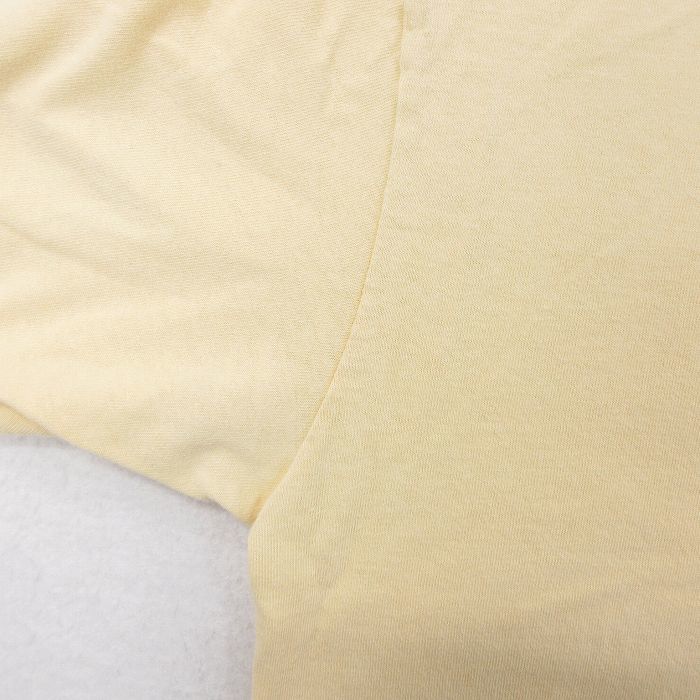 XL/古着 コロンビア 半袖 ブランド Tシャツ メンズ 釣り ワンポイントロゴ 大きいサイズ コットン クルーネック 薄黄系 イエロー 23jun08_画像7