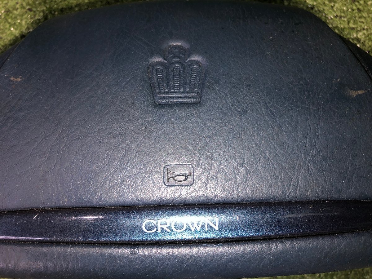 * rare Toyota Crown van GS136V GS130[ original steering gear steering wheel ] dark blue used F55 1G2 *