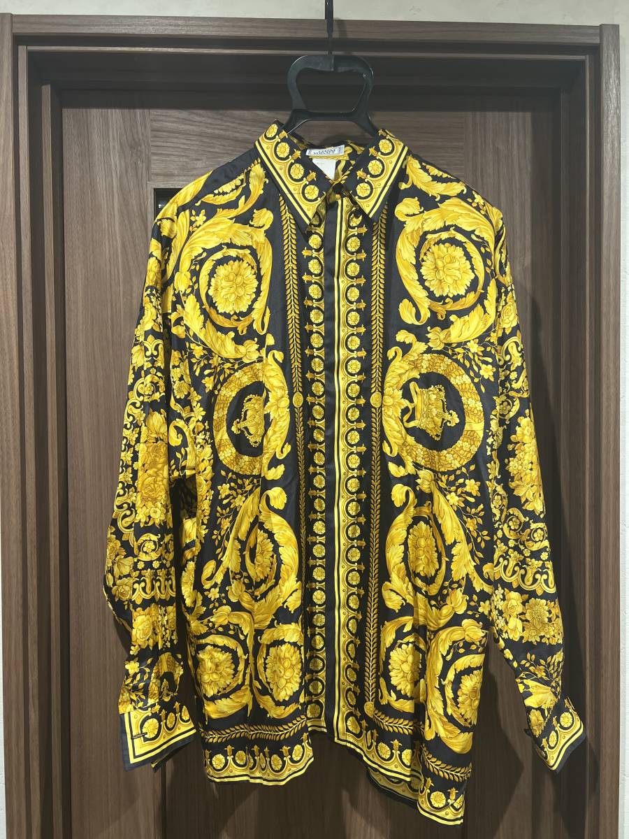 ジャンニ ヴェルサーチ GIANNI Versace シルクシャツ 46 2pac