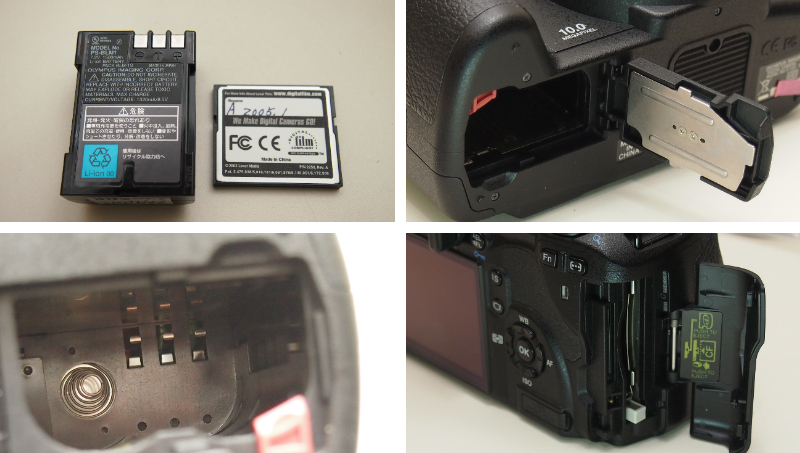 ◆カメラ1268◆ デジタルカメラ　E-520、レンズ14-42と40-150、（少し難あり） OLYMPUS オリンパス シャッター350回程度 Used ～iiitomo～_CF512MBカードの裏面は書き込みあり