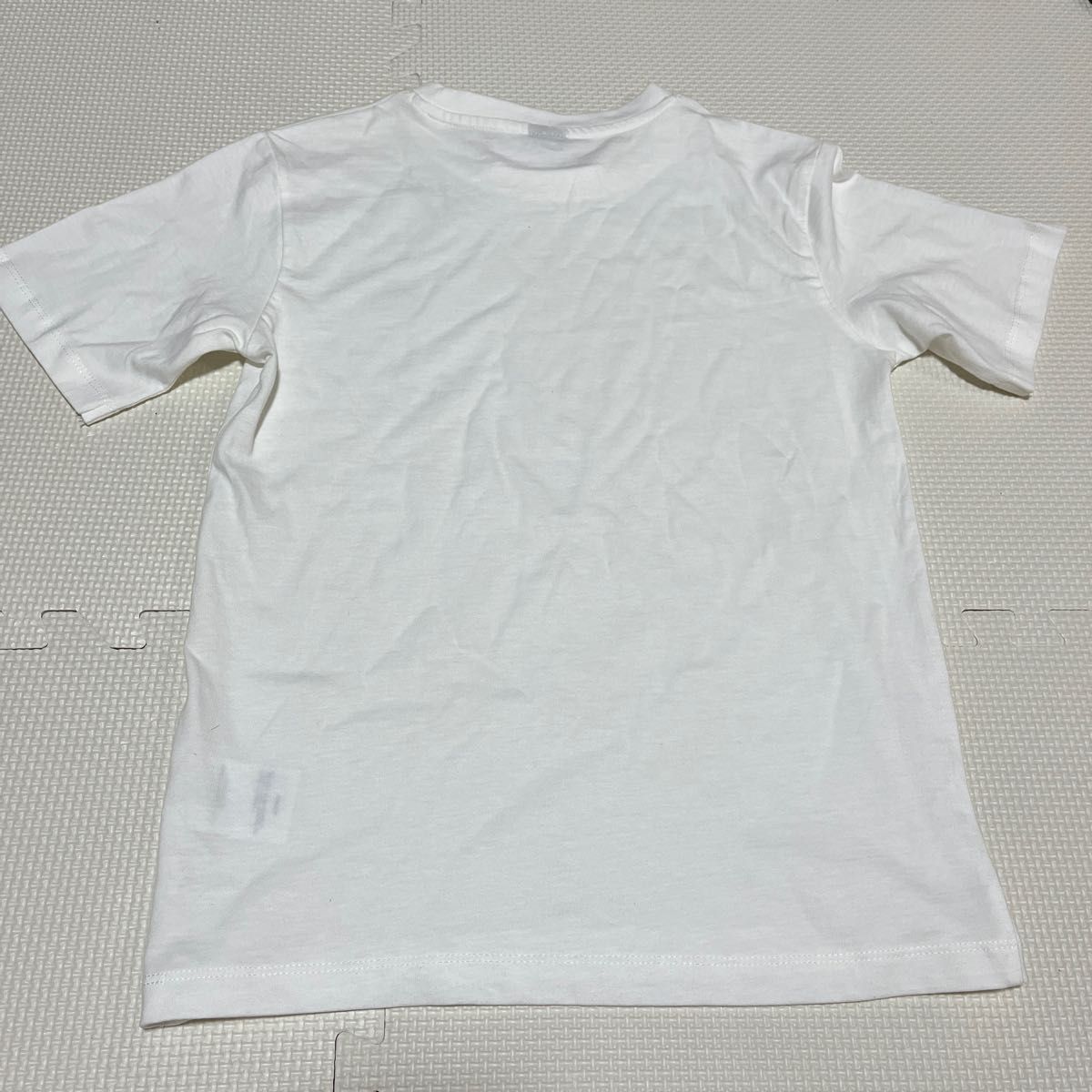 150 Tシャツ　ワンポイント　ホワイト 半袖Tシャツ 白 WHITE
