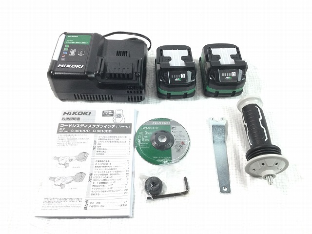 ☆未使用☆HiKOKI ハイコーキ 36V コードレスディスクグラインダ