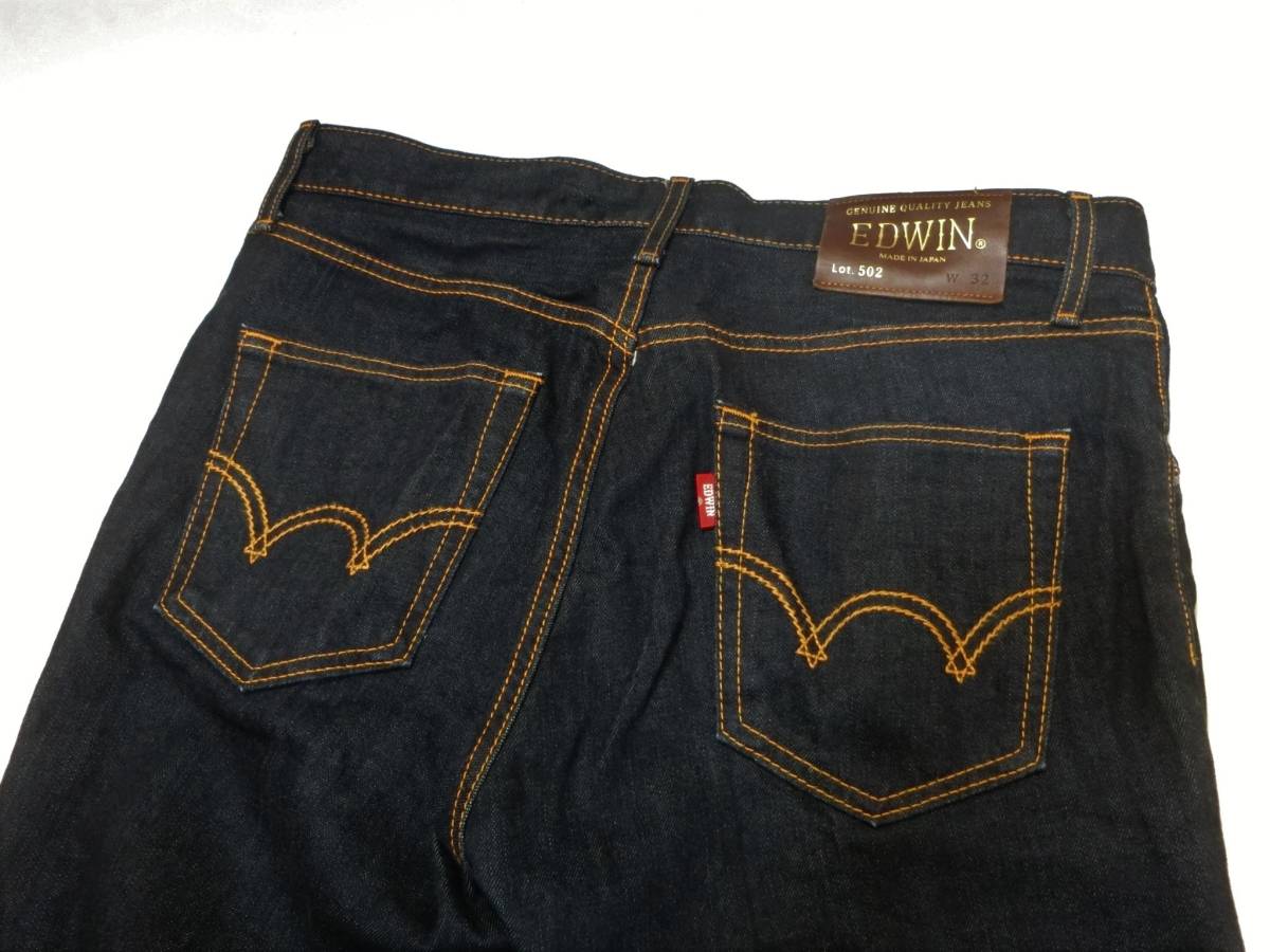  темно синий сделано в Японии EDWIN Edwin 50212 502 Denim джинсы W32/F159/ осмотр 503