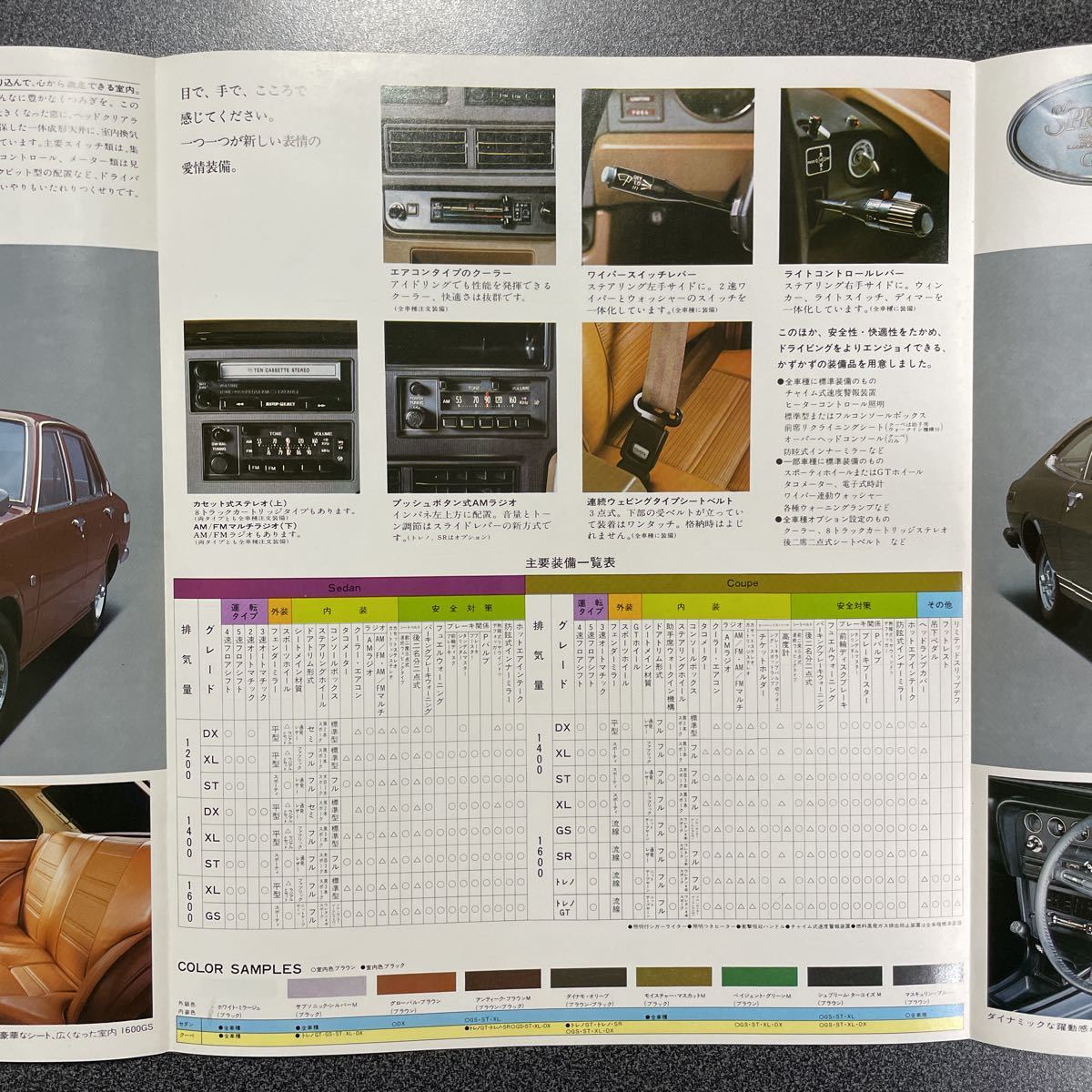 カタログ 旧車 TOYOTA トヨタ TE41/TE40/KE40 スプリンター 1974年 (昭和49年) 4月版 中古品！の画像6