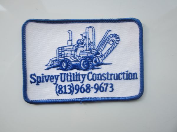 ビンテージ Spivey Utility Construction 建設 会社 企業 ワッペン/自動車 バイク レーシング スポンサー 75_画像3